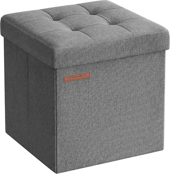 SEDACÍ BOX, textil, kompozitní dřevo, 30/30/30 cm - Taburety, Online Only