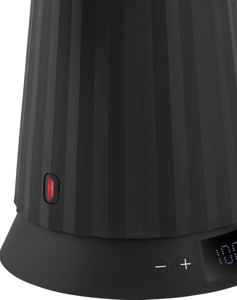 Alessi MDL21 B Rychlovarná konvice s regulací teploty Plissé 1,7 l černá