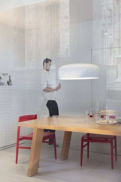 Flos F1371009 Smithfield S, bílé závěsné svítidlo, 4x70W E27, prům. 60cm