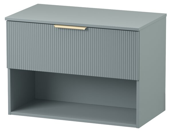 Cersanit Navado skříňka s deskou 80x45x56.7 cm pod umyvadlo závěsná modrá-zelená S1023-003