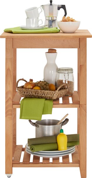 SERVÍROVACÍ VOZÍK, barvy buku, 53/85/46 cm Carryhome - Barové vozíky