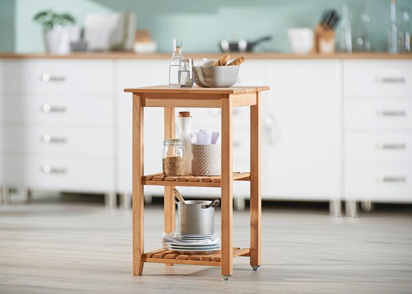 SERVÍROVACÍ VOZÍK, barvy buku, 53/85/46 cm Carryhome - Barové vozíky