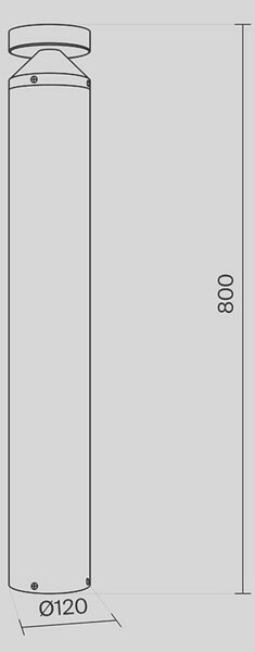 MAYTONI Venkovní svítidlo Olten 3000K 12W IP 65 O591FL-L12GF3K1