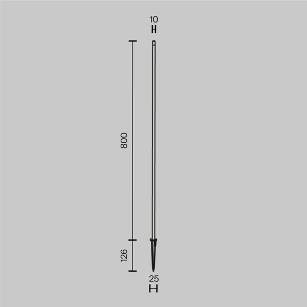 MAYTONI Venkovní svítidlo Spear 3000K 1W IP 65 O441FL-L1GF3K1