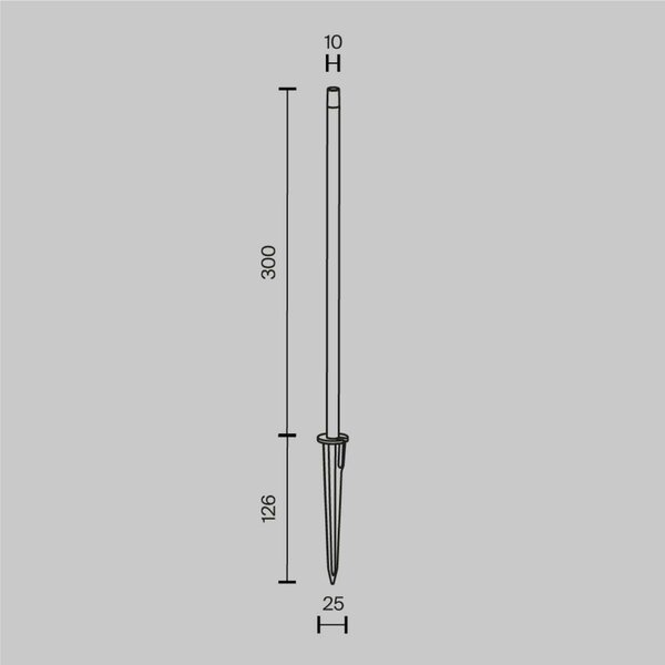 MAYTONI Venkovní svítidlo Spear 3000K 1W IP 65 O441FL-L1GF3K