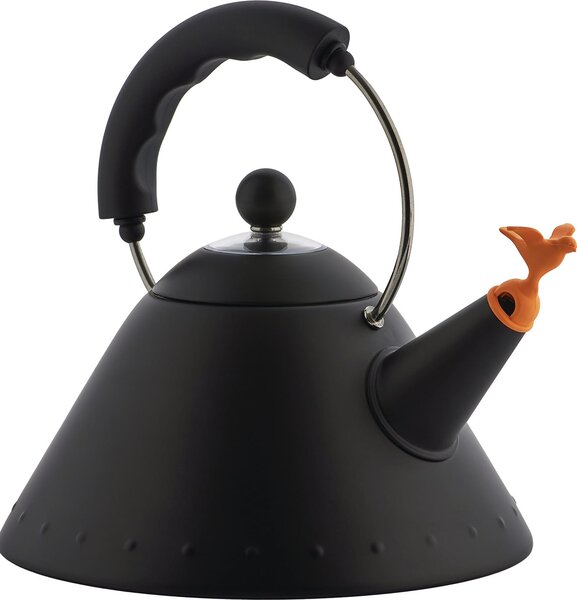 Varná konvice s píšťalkou 9093 Alessi 2 l černá matná