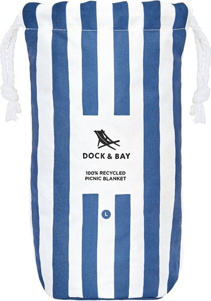 Dock & Bay PICNIC-CAB-XL-NAVY Pikniková deka 170 x 240 cm, námořnická modrá