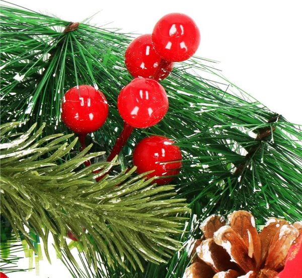 Adventní věnec s ozdobami 30cm, vánoční dekorace