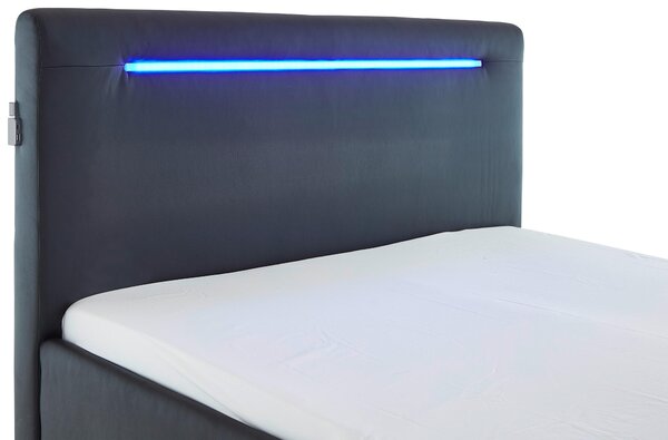 ČALOUNĚNÁ POSTEL, 140/200 cm černá Boxxx - Jednolůžkové postele, Online Only