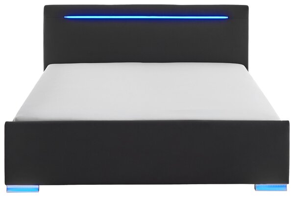 ČALOUNĚNÁ POSTEL, 180/200 cm, černá Boxxx - Manželské postele, Online Only
