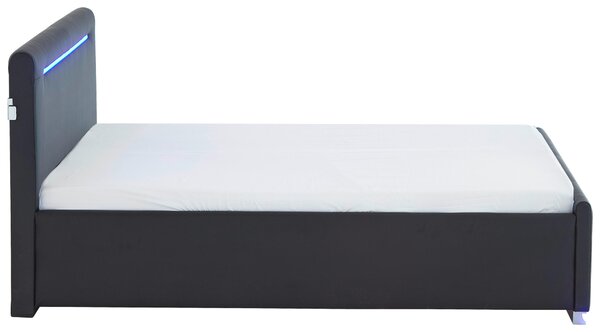 ČALOUNĚNÁ POSTEL, 140/200 cm černá Boxxx - Jednolůžkové postele, Online Only