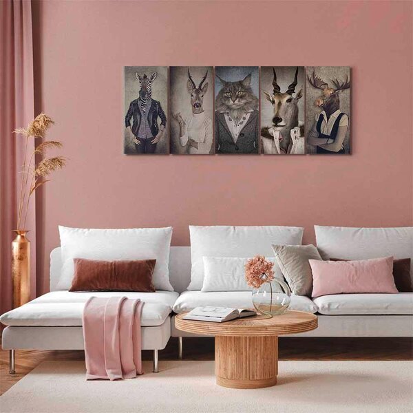 OBRAZ NA PLÁTNĚ, lidé, zvířata, 100/40/1,2 cm artgeist - Obrazy na plátně, Online Only