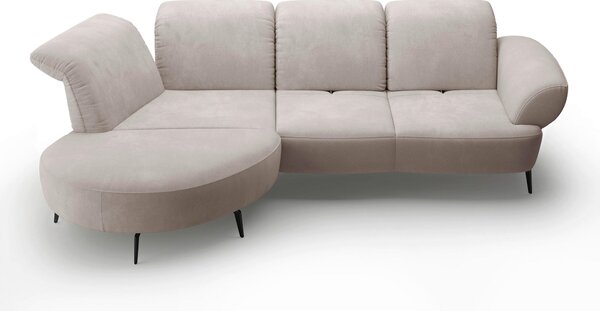 ROHOVÁ SEDAČKA, textil, šedobéžová Sit & More - Sedací soupravy, Online Only