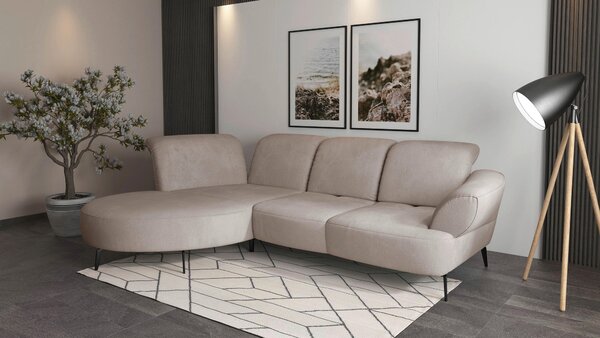 ROHOVÁ SEDAČKA, textil, šedobéžová Sit & More - Sedací soupravy, Online Only