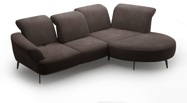 ROHOVÁ SEDAČKA, textil, barvy grafitu Sit & More - Sedací soupravy, Online Only