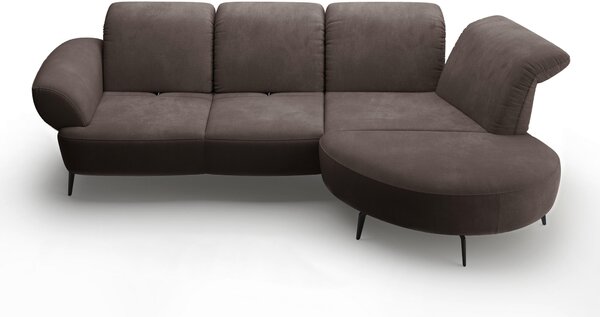 ROHOVÁ SEDAČKA, textil, barvy grafitu Sit & More - Sedací soupravy, Online Only
