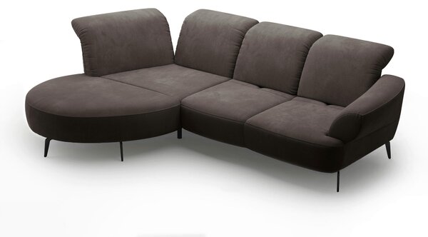 ROHOVÁ SEDAČKA, textil, barvy grafitu Sit & More - Sedací soupravy, Online Only