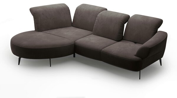 ROHOVÁ SEDAČKA, textil, barvy grafitu Sit & More - Sedací soupravy, Online Only