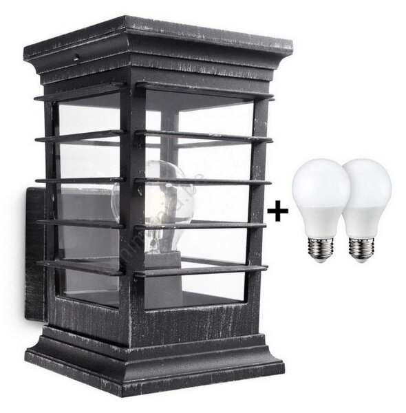 Philips 15280/54/PN - Venkovní nástěnná lampa MyGarden PATIO 1xE27/60W/230V IP44