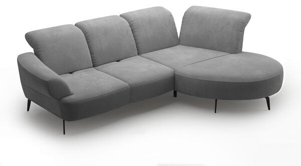 ROHOVÁ SEDAČKA, textil, šedá Sit & More - Sedací soupravy, Online Only