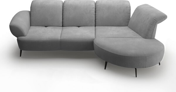 ROHOVÁ SEDAČKA, textil, šedá Sit & More - Sedací soupravy, Online Only