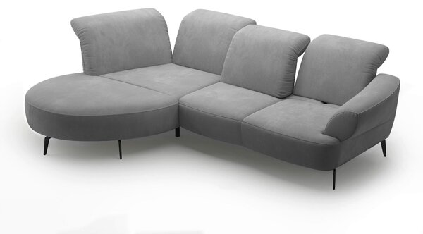 ROHOVÁ SEDAČKA, textil, šedá Sit & More - Sedací soupravy, Online Only