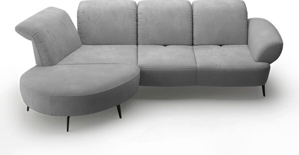 ROHOVÁ SEDAČKA, textil, šedá Sit & More - Sedací soupravy, Online Only