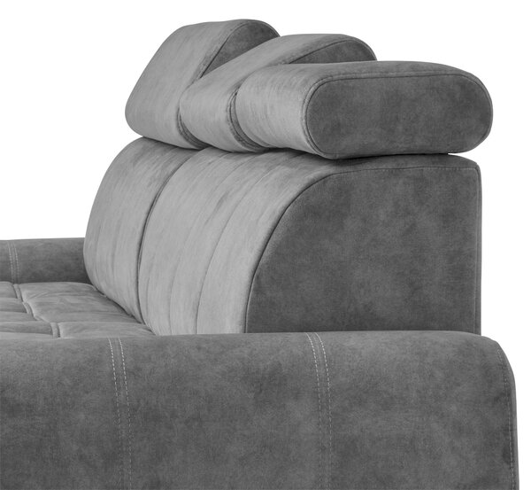ROHOVÁ SEDAČKA, textil, šedá Stylife - Sedací soupravy