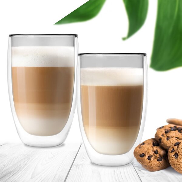 Dvoustěnná sklenice DOUBLE latté 0,5 l 2 ks