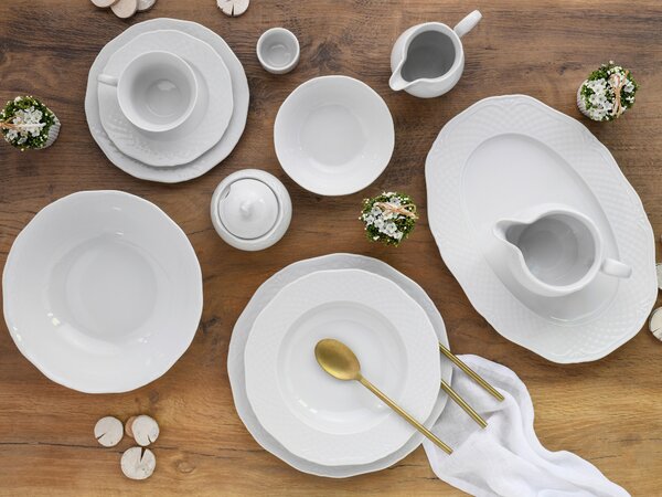 KOMBINOVANÁ SOUPRAVA, 60dílné, porcelán Creatable - Online Only nádobí, Online Only