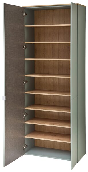 SKŘÍŇ NA ODĚV, šalvějově zelená, dub artisan, 78/202/38 cm Xora - Šatní skříně, Online Only