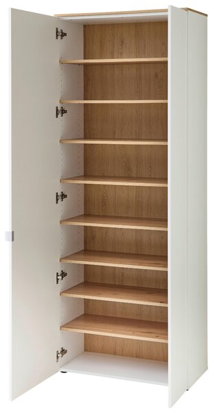 SKŘÍŇ NA ODĚV, bílá, dub artisan, 78/202/38 cm Xora - Šatní skříně, Online Only