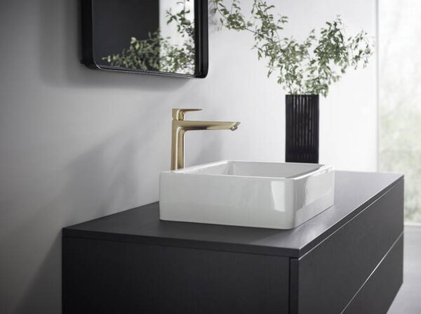 Hansgrohe Talis E Páková umyvadlová baterie 240 bez odtokové soupravy, kartáčovaný bronz 71717140