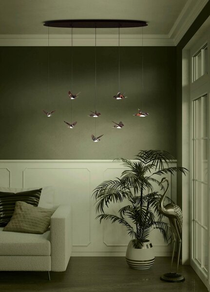 ZÁVĚSNÉ LED SVÍTIDLO, R7s/Nein W, 116/26/150 cm Eglo - Závěsná LED svítidla