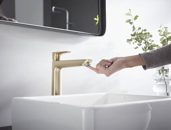 Hansgrohe Talis E Páková umyvadlová baterie 240 bez odtokové soupravy, kartáčovaný bronz 71717140