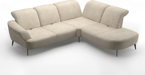 ROHOVÁ SEDAČKA, textil, pískové barvy Sit & More - Sedací soupravy, Online Only