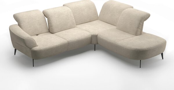 ROHOVÁ SEDAČKA, textil, pískové barvy Sit & More - Sedací soupravy, Online Only