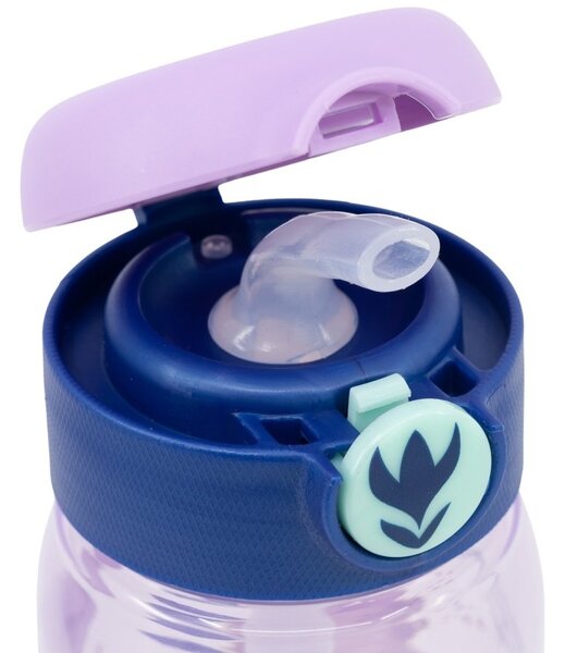 Plastová láhev na pití s brčkem a víčkem Ledové království - Frozen - 510 ml