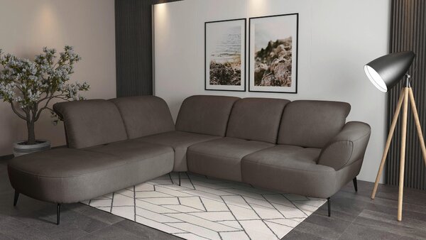 ROHOVÁ SEDAČKA, textil, jílová barva Sit & More - Sedací soupravy, Online Only