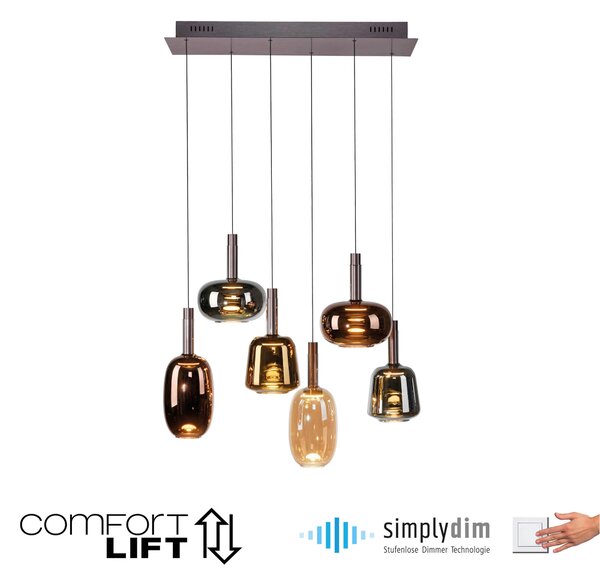 ZÁVĚSNÉ LED SVÍTIDLO, 90/42/200 cm - Závěsná světla