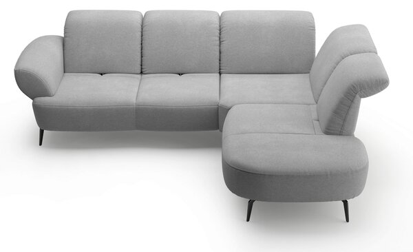 ROHOVÁ SEDAČKA, textil, šedá Sit & More - Sedací soupravy, Online Only