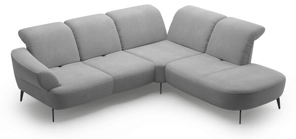 ROHOVÁ SEDAČKA, textil, šedá Sit & More - Sedací soupravy, Online Only