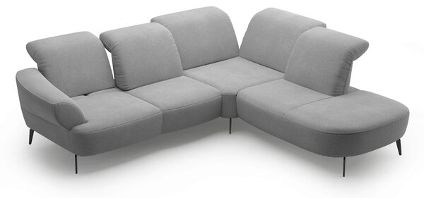 ROHOVÁ SEDAČKA, textil, šedá Sit & More - Sedací soupravy, Online Only