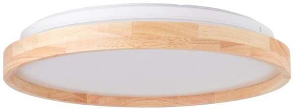 Brilliant G99794/75 ALSON - Stropní LED svítidlo se dřevem, LED 26W, 3000 - 4500K, Ø 39cm (Přisazené moderní LED svítidlo ve dřevěném rámu)