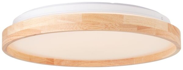 Brilliant G99794/75 ALSON - Stropní LED svítidlo se dřevem, LED 26W, 3000 - 4500K, Ø 39cm (Přisazené moderní LED svítidlo ve dřevěném rámu)