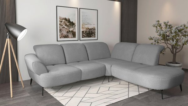 ROHOVÁ SEDAČKA, textil, šedá Sit & More - Sedací soupravy, Online Only