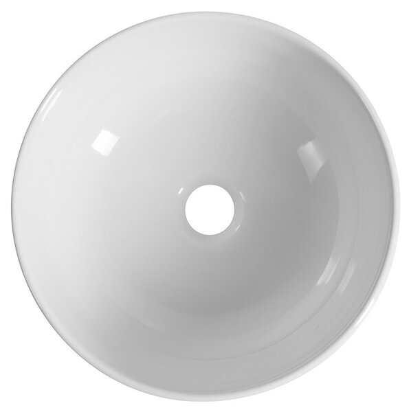 Sapho Sapho, EMMI keramické umyvadlo na desku, průměr 33cm, bílá, TU0077