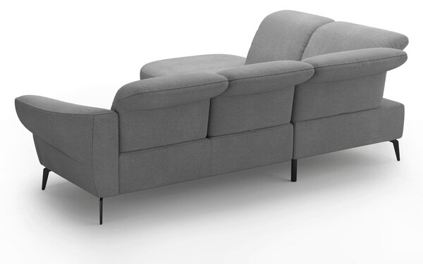 ROHOVÁ SEDAČKA, textil, šedá Sit & More - Sedací soupravy, Online Only