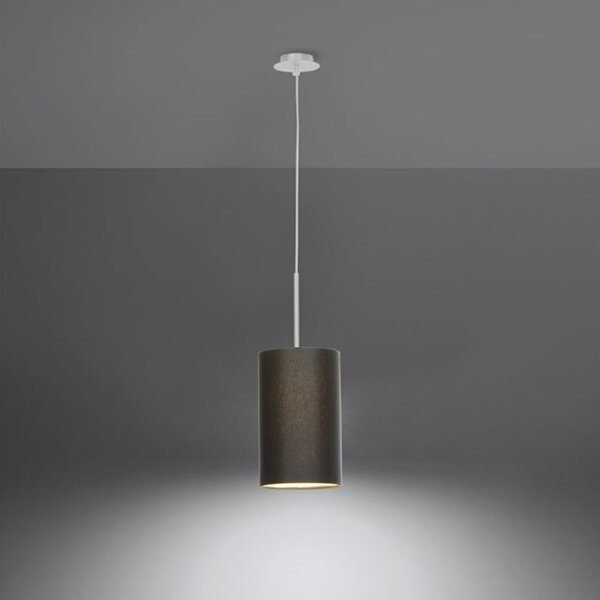 Sollux SL.0742 - Lustr na lanku OTTO 1xE27/60W/230V pr. 15 cm černá