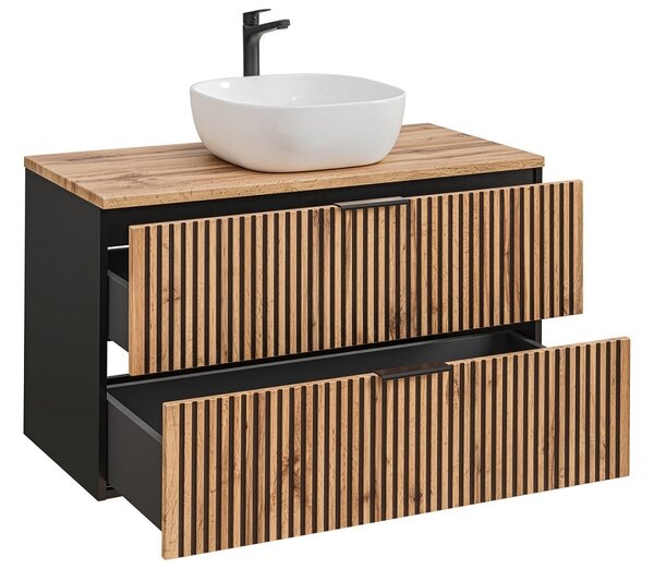 Koupelnová skříňka s umyvadlem a deskou XILO DU100/1 | 100 cm